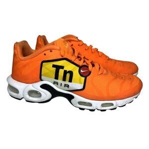 Nike TN Air Max Plus NS GPX  Sneakers Youth Size 5.5 Total Orange/Black-White